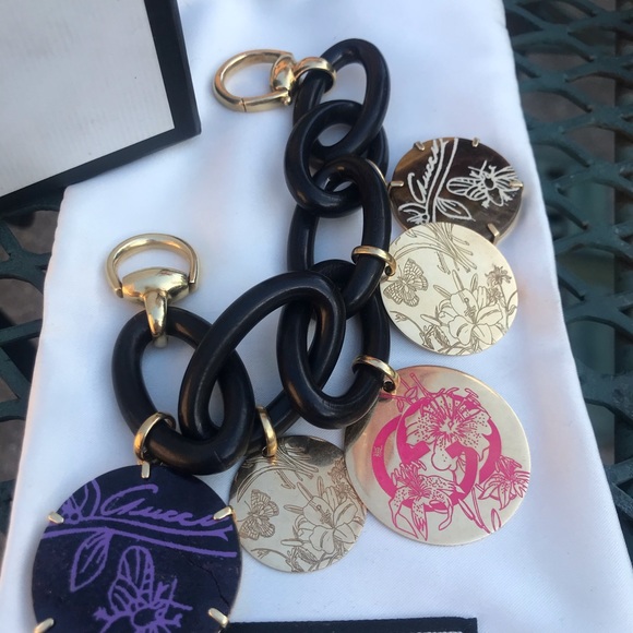 Gucci Gold Wood Link Charm Bracelet 18k 750 Bee - Picture 6 of 12